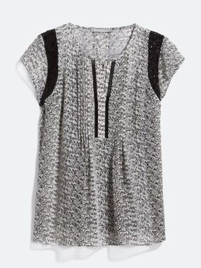 Daniel Rainn Frita Crochet Detail Blouse, Like New, Small Petite